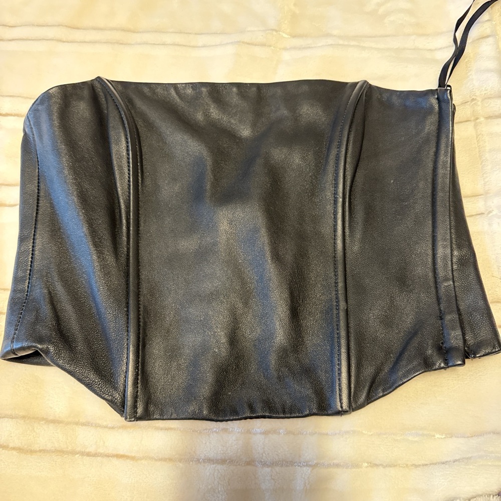 🖤 RARE 90s Express Genuine Leather Corset | Vintage Grunge Y2K